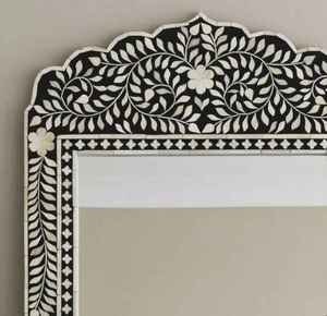 <b>Rectangular</b> Decorative <b>Wall</b> <b>Mirror</b> Luxury Hotel Bathroom Decorative Bone Inlay Finishing <b>Mirror</b> Frame <b>Wall</b> <b>Mirror</b> Frame - Product Image 2