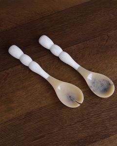 <b>SPOON</b> STYLE HANDMADE RESIN SALAD <b>SPOON</b> Servers Decorative <b>Serving</b> <b>Spoons</b> Set Salad Mixing Dinner Fork <b>Spoon</b> Handle Salad - Product Image 1