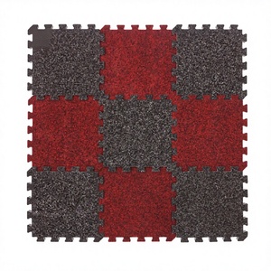 Dalles de moquette emboîtables lavables antidérapantes de 11,8 po, tapis puzzle en mousse EVA pour bébé, pour usage domestique - Product Image 1