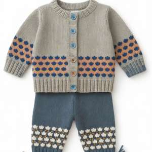 Newborn Baby Fashion <b>Knit</b> <b>Set</b> Soft Warm Infant Clothing Winter Outfit Premium Comfort Custom Design Production - Product Image 1