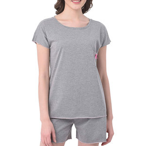 Conjuntos Cortos de Verano de 2 Piezas para Mujer, Transpirables, Sólidos, Casuales, Cómodos, Estilo Urbano, Hechos en Fábrica, Gran Venta - Product Image 1