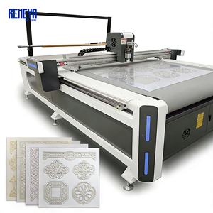 Máquina de corte automático por cuchilla vibratoria REMEYA para acabado de telas, corte de bordes sin deshilachos para tejidos de punto, componente de motor principal 380V/220V 3kw - Product Image 1