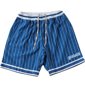 Custom Men's Basketball Shorts Blue Pinstripe Mesh <b>Athletic</b> Shorts with Contrast Trim Quick Dry Sportswear - Product Image 3