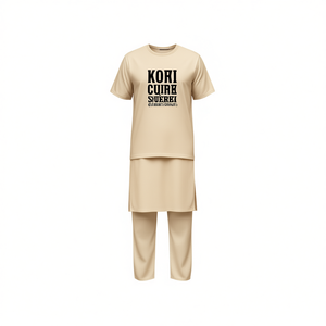 Kurta en coton 100% uni - Product Image 2