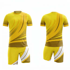 Maillot de football pour homme 100% polyester à manches courtes, coupe ample, qualité supérieure, respirant, logo personnalisé, nom de l'équipe, service OEM - Product Image 5