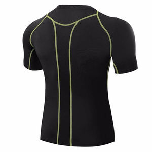 Camisetas de Compresión Antibacterianas Personalizadas para Hombre, Cuello Redondo, Mangas Raglán, Gimnasio, Fitness, Spandex/Poliéster, Corte Ajustado, Logotipo Personalizado - Product Image 6