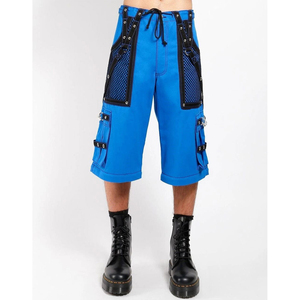 Pantalon cargo évasé ample pour homme, 100% coton, style gothique punk rock, avec œillets, délavé, décontracté, personnalisé, printemps - Product Image 1