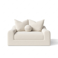 Fauteuil Sing en tissu de luxe de style américain Sageliving, mobilier moderne pour salon, rembourré, couleur et taille personnalisables, pour la maison et l'hôtel