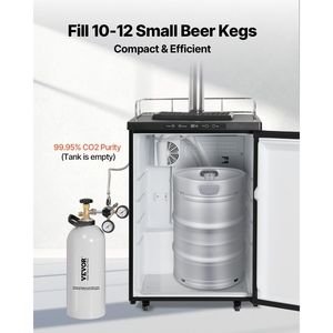 Nuova Bombola di CO2 in Lega di Alluminio da 10 Libbre con Rivestimento a Spruzzo Leggero, Valvola CGA320, Maniglia Regolabile, Cilindro di Gas Pressurizzato - Product Image 3