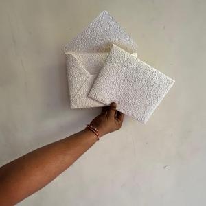 Premium Embossed Floral Metallic <b>Envelopes</b> Decorative Ivory Paper <b>Envelopes</b> for Invitations and <b>Gifting</b> - Product Image 3