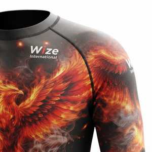 Best Quality Plain Long Sleeve Rush Guard for Men New Arrival Breathable Rash Guard Stylish Rash Guard <b>Compression</b> <b>Shirt</b> - Product Image 5