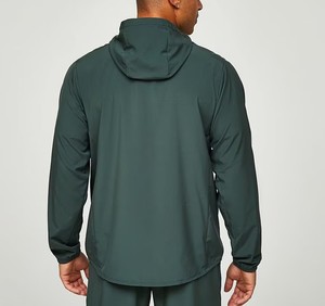 ชุดแจ็คเก็ตกันลมสำหรับวิ่งและเล่นกีฬาฤดูหนาวสำหรับผู้ชาย พิมพ์ลายได้ตามสั่ง ไม่มีแบรนด์ ผ้าฝ้าย 100% สีพื้น ระบายอากาศได้ดี แห้งเร็ว - Product Image 2