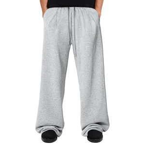 Pantalon de survêtement homme léger évasé taille mi-haute style hip-hop avec logo personnalisé coupe décontractée streetwear production OEM ODM - Product Image 1