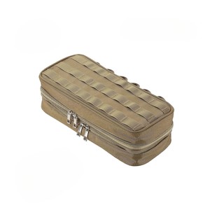 Tactical <b>Gear</b> Pouch Oxford Fabric Double Zipper Waterproof Travel Case Unisex Minimalist Style Made in Vietnam - Product Image 1