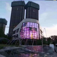 Écran en film cristallin ultra-fin couleur pleine P6.25 pour la publicité, mur vidéo LED transparent en verre d'usine