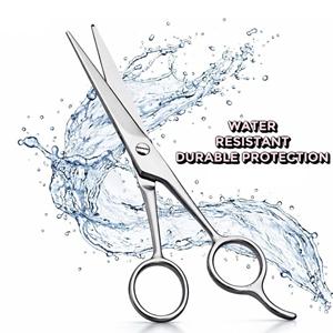 Ciseaux de barbier en acier inoxydable - Ciseaux à cheveux multi-usages tranchants pour salon, hommes et femmes - Product Image 4