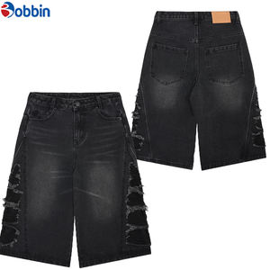 Pantalones Cortos de Mezclilla para Hombre, de Media Longitud, para Verano, de Alta Calidad, Diseño Personalizado, Color Denim Oscuro - Product Image 3