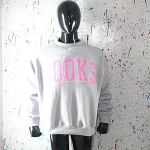 Sudadera LOOKS con cuello simulado, 450 GSM, nombre personalizado, bordado con apliques, corte holgado, 100% algodón, felpa francesa. - Product Image 3