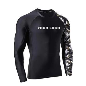 High Quality <b>Thermal</b> Breathable Eco-Friendly Quick Dry <b>Men's</b> Athletic Compression Short Sleeve Shirt 100% Polyester - Product Image 1