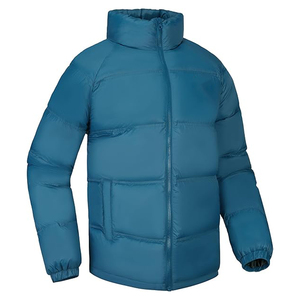 Manteau d'hiver pour homme, épais, résistant à l'eau, avec capuche amovible, veste matelassée, résistant au vent, service OEM, coque en nylon lavée - Product Image 2