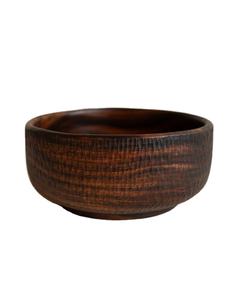 Cuenco de madera de acacia para ensalada, directo de fábrica, taza decorativa vacía, recipiente para cera de soja con diseño floral - Product Image 1
