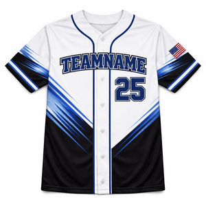 Camiseta de Béisbol Personalizada para Equipos Escolares, Secado Rápido, Transpirable, 100% Poliéster, Nombre del Jugador Bordado Personalizado - Product Image 4
