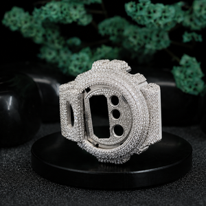 Boîtier de montre Hip Hop en or plaqué, durable, avec diamants Moissanite, personnalisable, taille 40/42/44 mm, de la marque Phoenix Enterprise Luxury Iced - Product Image 4