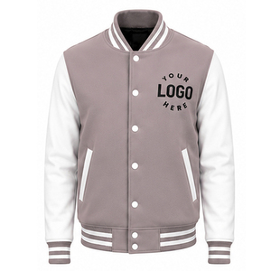 Classic varsity <b>jacket</b> featuring athletic inspired detailing and comfortable warmth for versatile casual streetwear fashion - Product Image 1