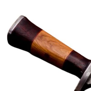 Cuchillo de acero al carbono para camping con hoja fija no ajustable, mango de madera, herramienta multifuncional para caza al aire libre, DIY, OEM disponible - Product Image 2