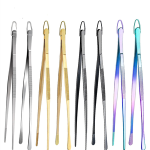 Pinces de cuisine Altomme Instruments en acier inoxydable de 30 cm, idéales pour la mise en assiette des chefs et très utiles pour les cuisiniers, pinces de barbecue extra longues Plasma - Product Image 6