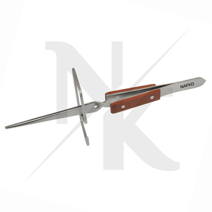 Pinzas de Acero Inoxidable Industriales con Puntas Dentadas para Joyería, Bricolaje, Cierre Cruzado, Soporte Recto, Soldadura, Longitud Total 160mm - Product Image 2