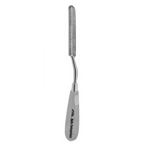 Lima para huesos de 10 pulgadas, semicircular, de doble cara, con vástago tipo bayoneta, instrumento quirúrgico ortopédico de acero inoxidable alemán, reutilizable - Product Image 5