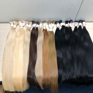 100% ต่อผมมนุษย์สีบลอนด์เนื้อลึกผ้าสองชั้นเนื้อละเอียดเรียบเนียนเป็นธรรมชาติสีสันสดใส - Product Image 1