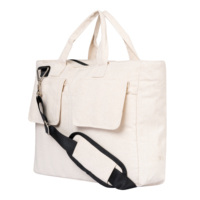 Sac à ordinateur portable multifonctionnel en toile vintage avec motif imprimé, design portable pour le bureau, les voyages, les affaires et le shopping