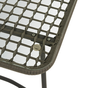 Juego de jardín de ratán de 4 piezas Grupo de asientos de sofá cómodo con cojines suaves - Product Image 4