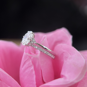 IGI Certified Bridal Jewelry Oval <b>Diamond</b> <b>Ring</b> 14K White Gold 1.60ct D VS1 IGI Engagement <b>Ring</b> - Product Image 2