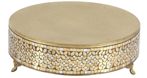 New Arrival Metal Fashionable Wedding Round Mosaic <b>Cake</b> <b>Stand</b> with Customized Color and Sizes at Wholesale Prices - Product Image 2