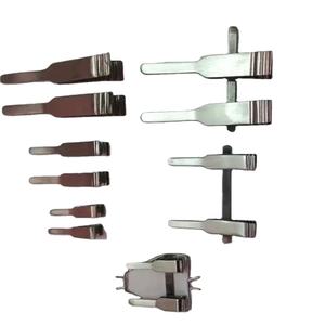 Microabrazaderas para cirugía cardiovascular Pinzas microvasculares dobles individuales Pinzas para microvasos Instrumentos quirúrgicos con patrón A o V - Product Image 4