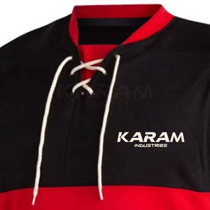 Diseña Tu Propia Camiseta de Hockey sobre Hielo con Nombre de Equipo Personalizado, Diseño Popular, Camiseta de Hockey sobre Hielo de Color Sólido - Product Image 5