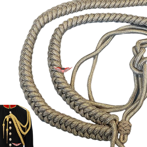 German Silver Dress Aiguillette German Dress Silver Aiguillette For bullion and Mylar Costume Aiguillette - Product Image 3