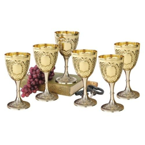 Verre à vin à pied long au design élégant, en verre de haute qualité, pour bar, restaurant, maison, verre à vin plaqué argent - Product Image 3