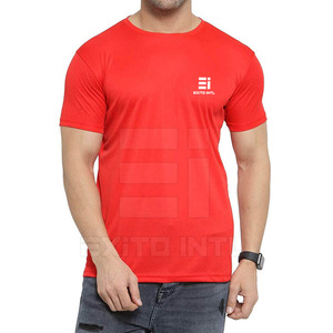 เสื้อยืดผู้ชายทรงปกติ ผ้าโพลีเอสเตอร์/คอตตอน ย้อมสีพื้น รับผลิตตามสั่ง แบรนด์ส่วนตัว จำนวนมาก ระบายอากาศได้ดี รับผลิตแบบ OEM ODM คุณภาพสูง สไตล์ลำลอง - Product Image 6