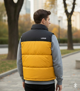 High Quality Sleeveless Unisex Puffer Vest-Waterproof Heated Breathable Anti-Pilling Anti-Wrinkle Stand Collar Seamless Winter - Product Image 3