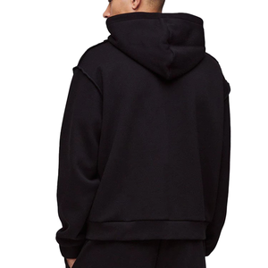 Mens Streetwear Blank <b>Hoodies</b> With Zipper Cropped Custom Logo Zip up Pullover <b>Hoodies</b> Drop Shoulder <b>Hoodies</b> - Product Image 2