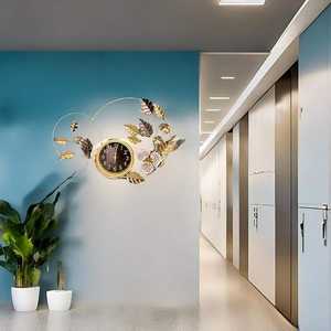 Relojes de pared de metal con diseño floral, modernos y versátiles, ideales para hogares, cafeterías, estudios y lugares de trabajo. - Product Image 2