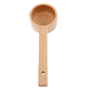 Wooden <b>Measuring</b> Cup Long Handle <b>Spoon</b> with Hanging Hole Kitchen Tool Eco-friendly wooden <b>measuring</b> <b>spoon</b> Long handle wooden - Product Image 1