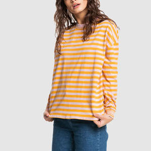 T-shirts à manches longues pour femmes, coupe ajustée, col rond, basiques, unis, printemps automne, vente en gros - Product Image 4