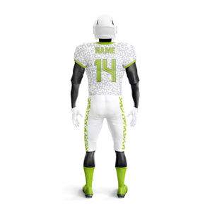 Fabrication sur mesure professionnelle, uniforme de football américain de haute qualité, en polyester respirant, vêtements de football américain. - Product Image 2