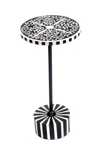 Mesa Auxiliar de Madera con Incrustaciones de Hueso Gris, Más Vendida, para Uso en Casa de Campo, Bar, Hotel, Bodega, Sala de Estar, Escuela, Hospital, Baño - Product Image 5