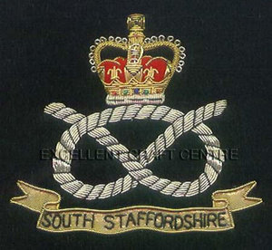 SCOTISH STAFFORD SHIRE High Quality Lace Embroidered Patch <b>Sew</b>-On Fabric Badge Circular Luxury Design for Garment - Product Image 4